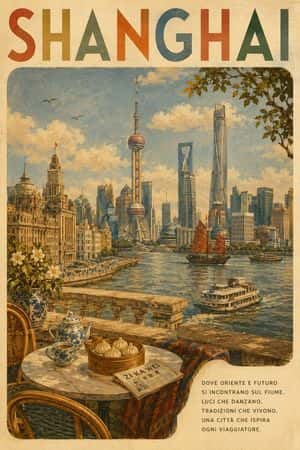 Vintage Premium Travel Poster Illustration preview