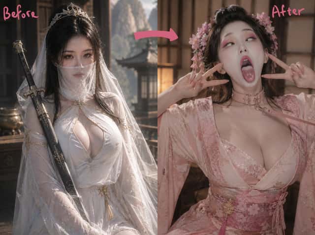 Ancient Fantasy Before After Diptych preview