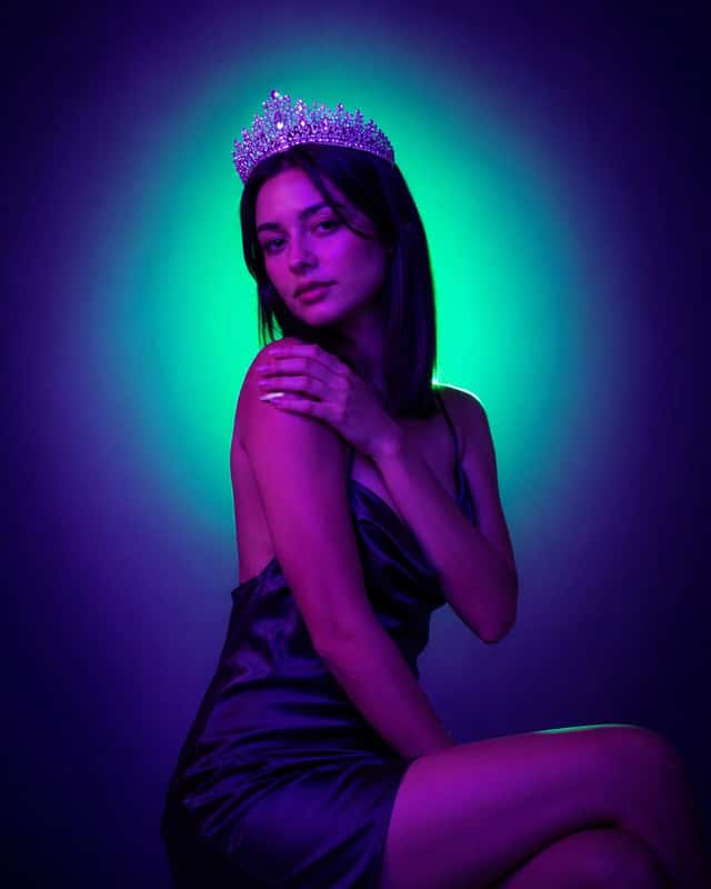 Neon Crown Fashion Portrait preview