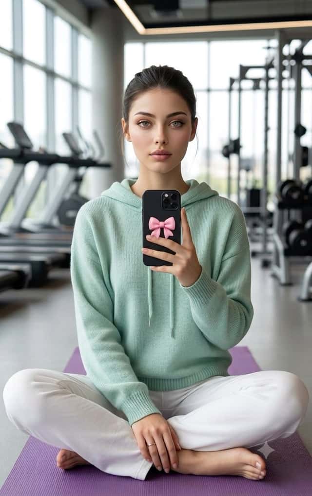 Professional Gym Mirror Selfie Portrait preview