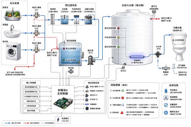 Residential Greywater Recycling Schematic preview