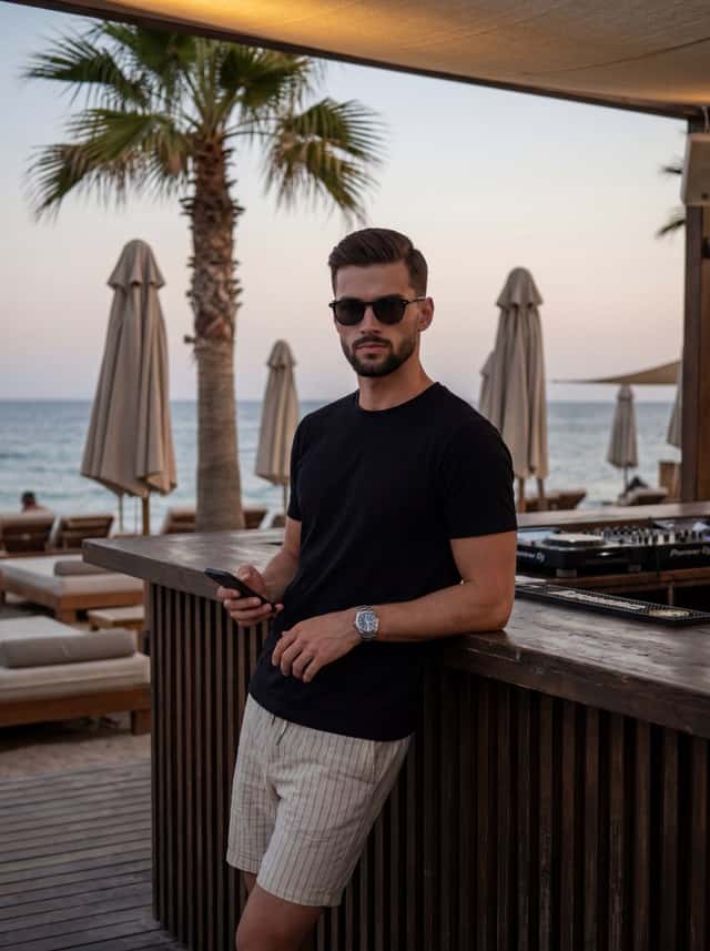 Male Beach Club Lifestyle Photography preview