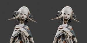 Side-by-Side 3D Character Bust Preview preview