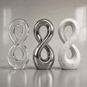 Three Infinity Material Sculptures preview