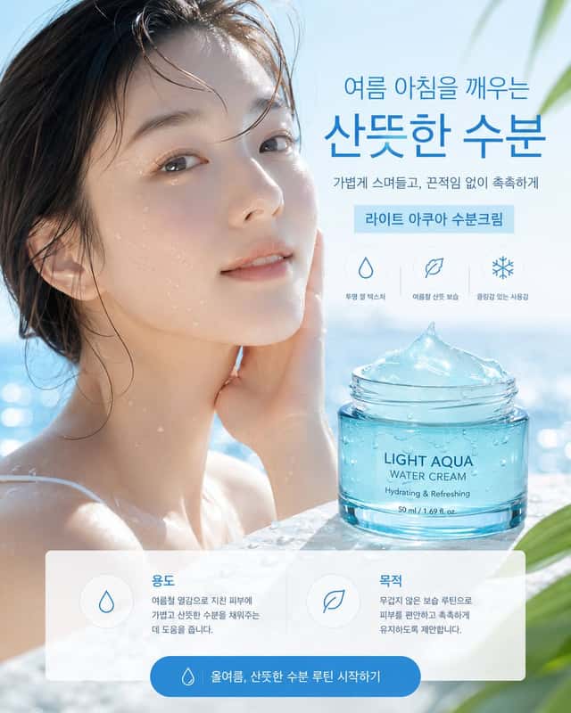Korean Aqua Cream Summer Ad preview