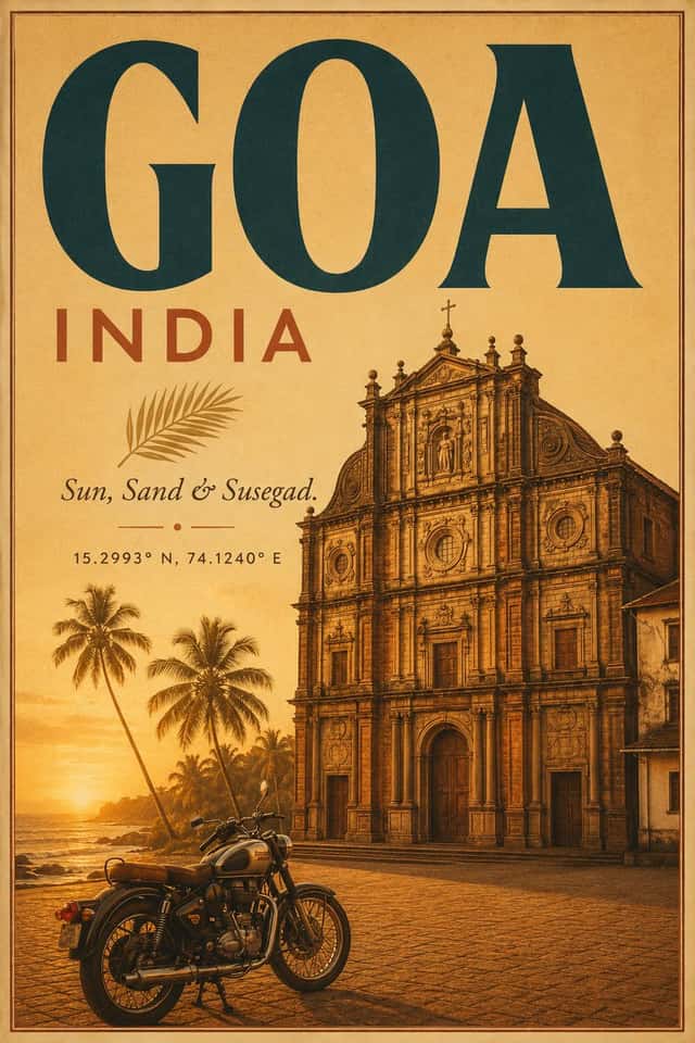 Vintage Goa Travel Poster preview