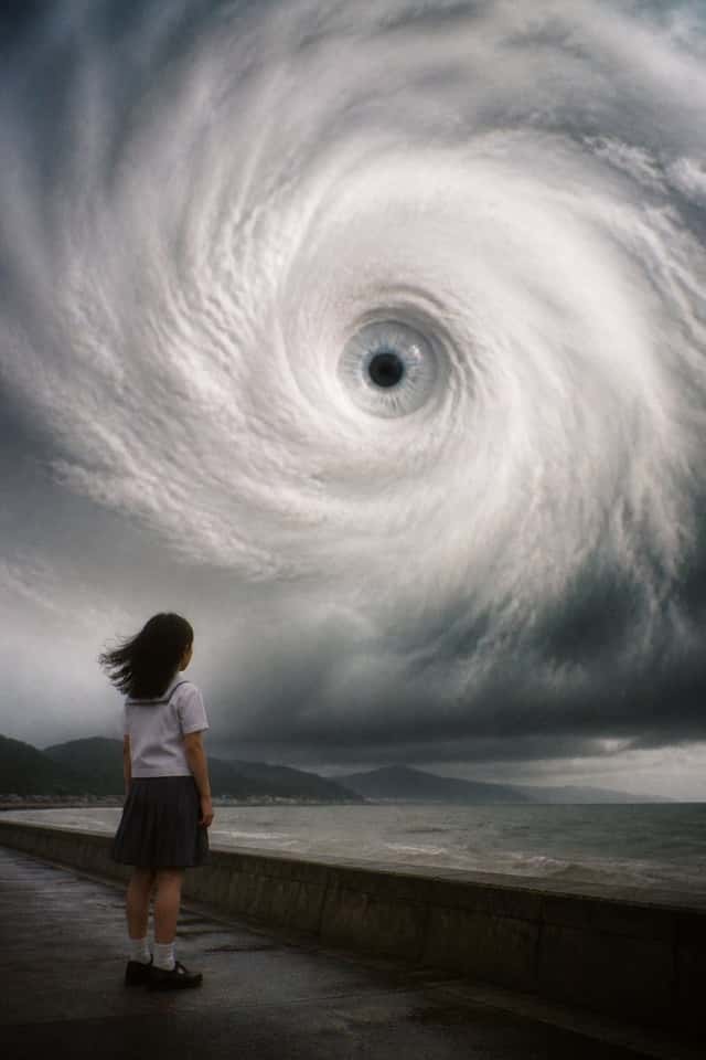 Typhoon Eye Watching Schoolgirl preview