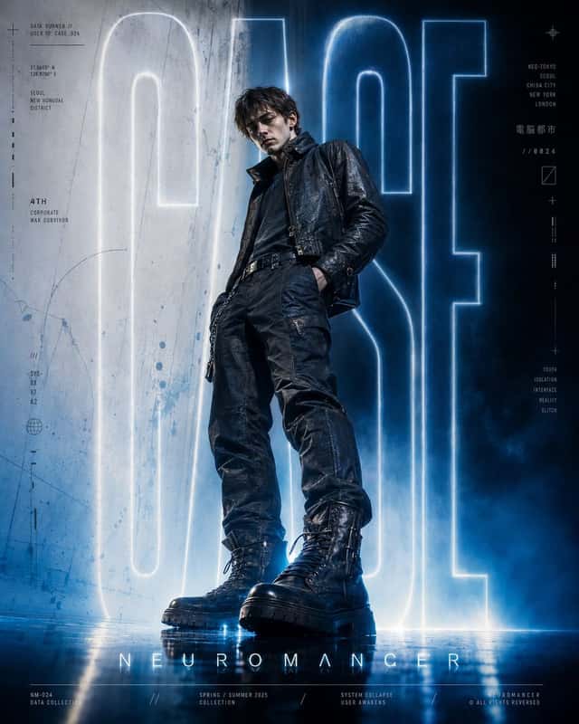 Cyberpunk Neuromancer Fashion Poster preview