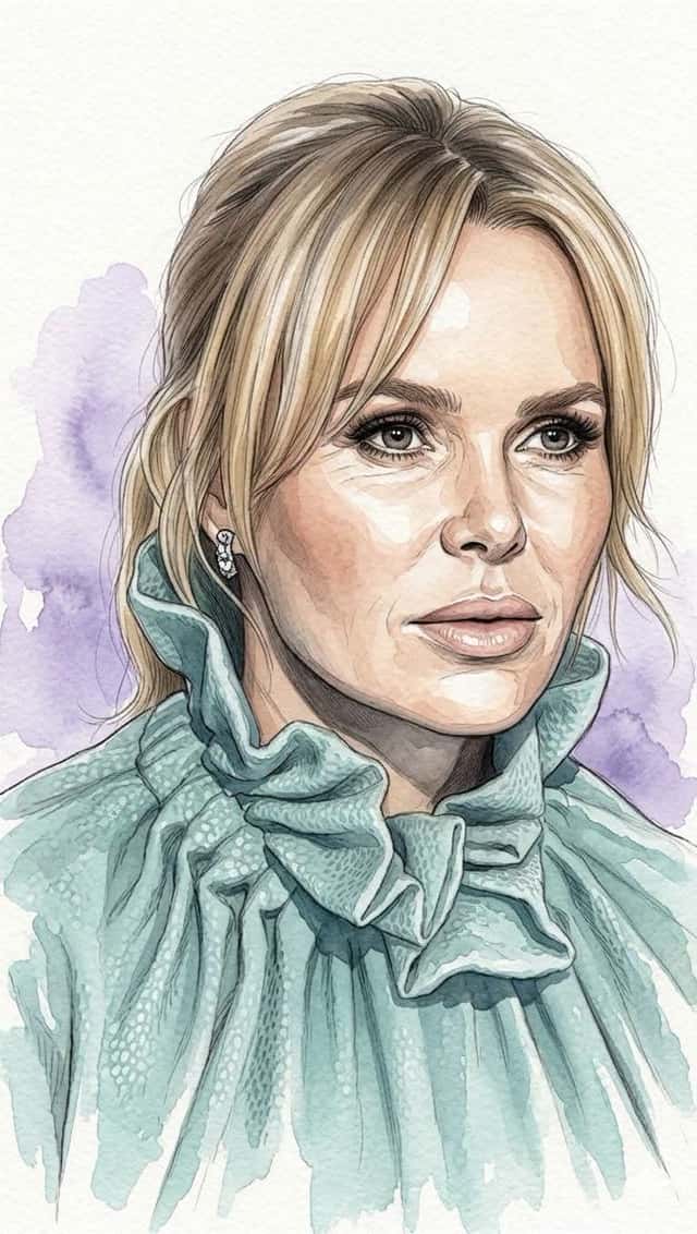 Editorial Watercolor Portrait Illustration preview