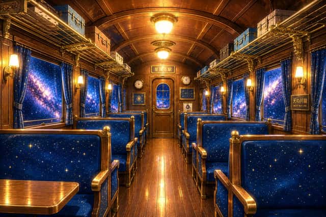 Retro Galaxy Train Interior preview