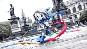 Chibi Painter in Monochrome Plaza preview
