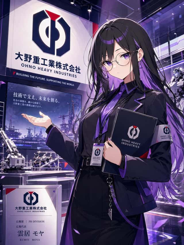 Anime PR Representative at Industrial Expo preview