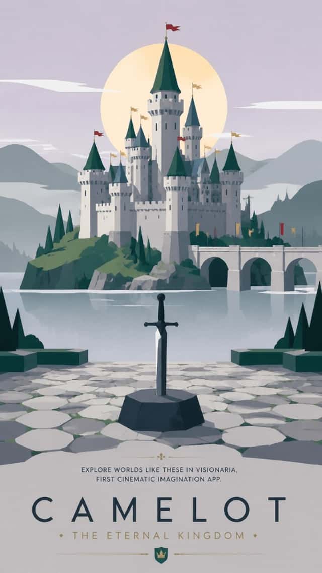 Camelot Fantasy Travel Poster preview