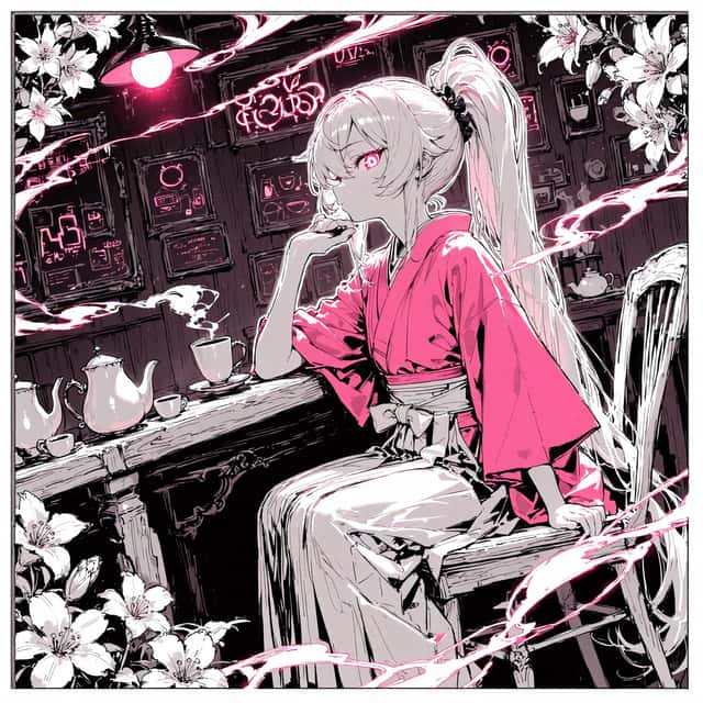 Cyberpunk Kimono Tea Room preview
