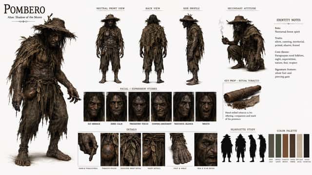 Pombero Folklore Character Sheet preview