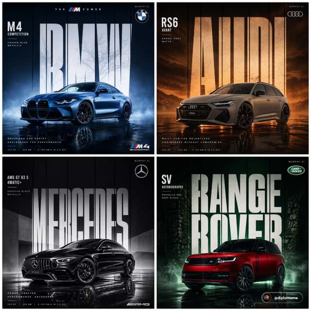 Cinematic Automotive Billboard Template preview