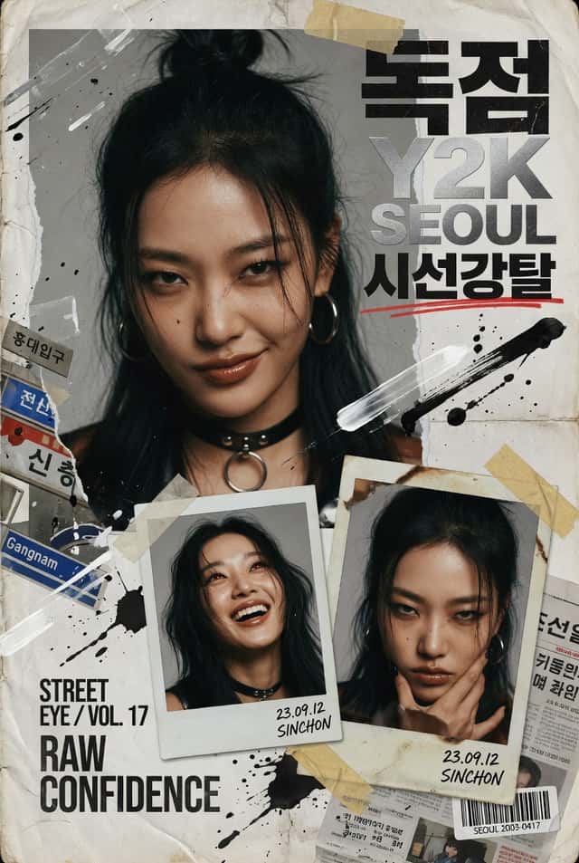 Y2K Korean Street Editorial Collage preview
