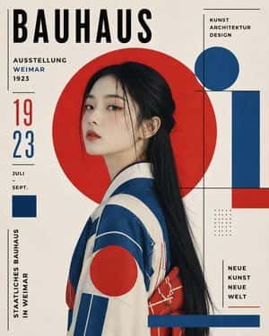 Bauhaus Typography Poster Design preview
