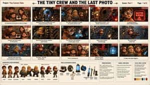 Professional 3D Animated Storyboard Sheet preview