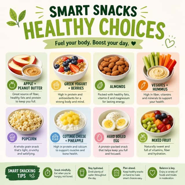 Healthy Smart Snacks Infographic preview