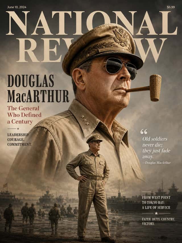 Layered MacArthur Magazine Cover preview