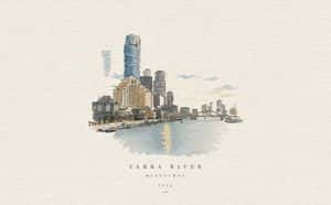 Watercolor Travel Poster Transformation preview