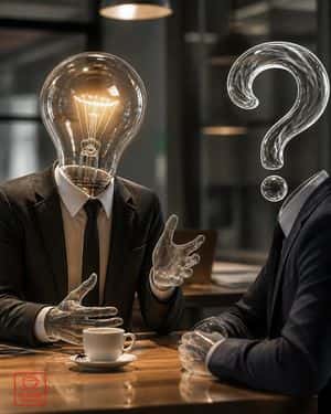 Surreal Light Bulb Business Meeting preview