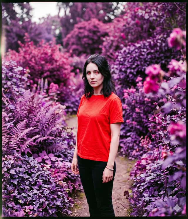 False-Color Garden Portrait preview