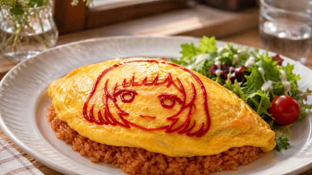 Anime Ketchup Omurice Art preview