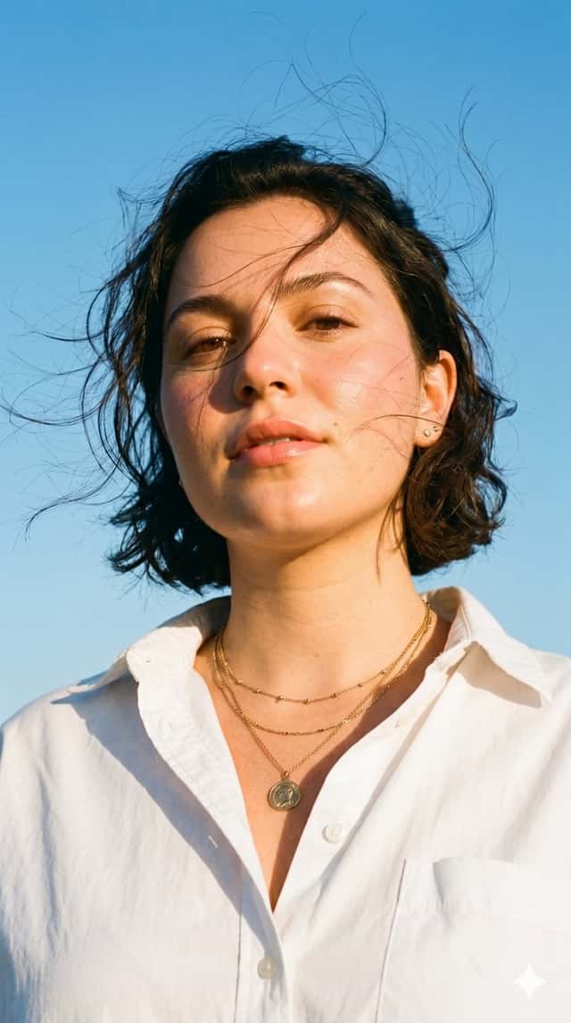 Golden Hour Vintage Film Portrait preview