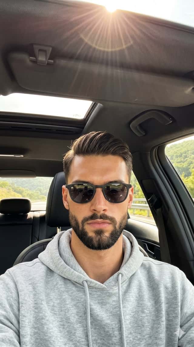 Cinematic Car Interior Male Portrait preview