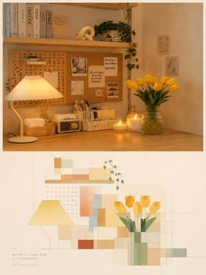 Modern Geometric Mosaic Collage Poster preview