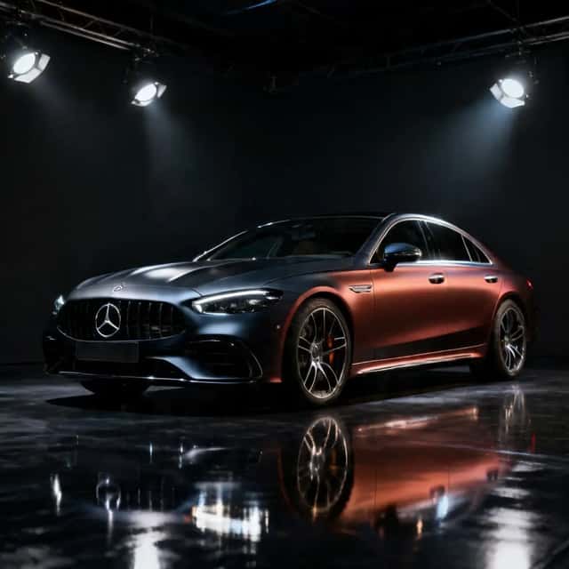 Dramatic AMG Studio Car Shot preview