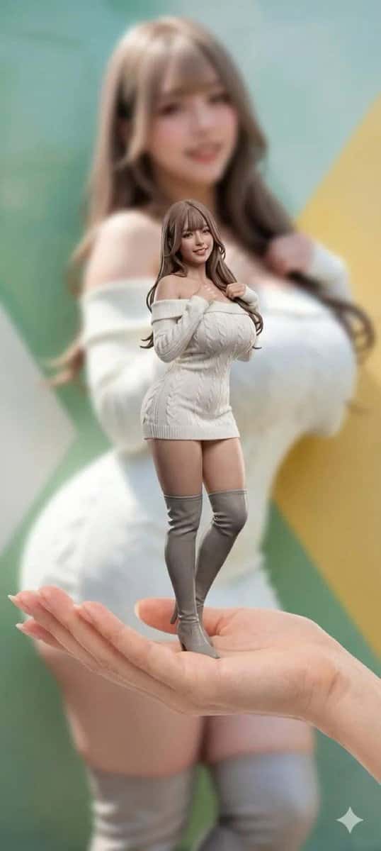 3D Miniature Action Figure Transformation preview