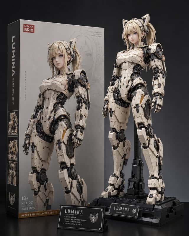 Lumina Mecha Figure Product Shot preview