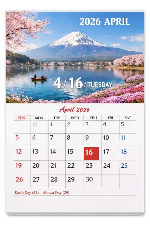 Scenic Wall Calendar Page preview