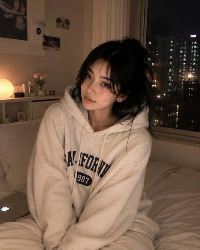 Cozy Korean Bedroom Portrait preview