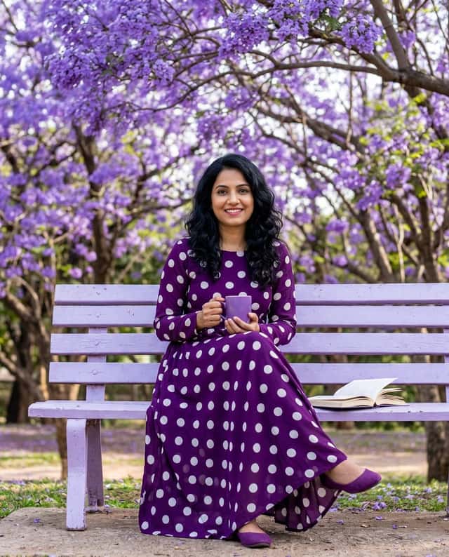 Jacaranda Garden Portrait with Reference preview