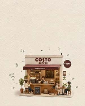 Miniature Paper-and-Clay Coffee Shop preview