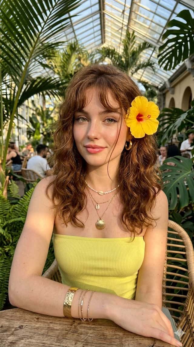 Golden Hour Tropical Cafe Portrait preview