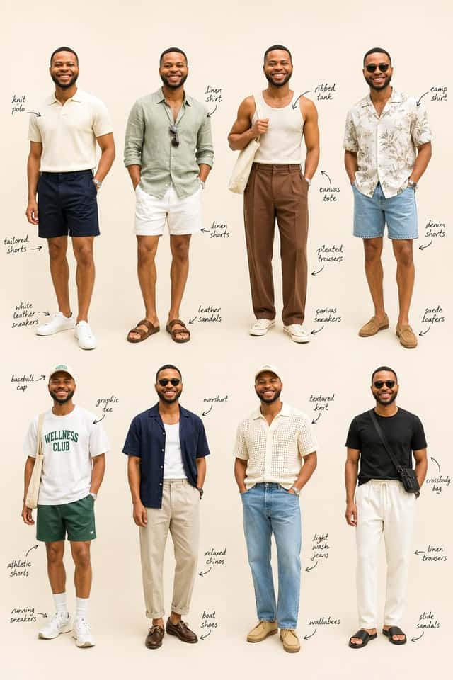Summer Menswear Lookbook Grid preview