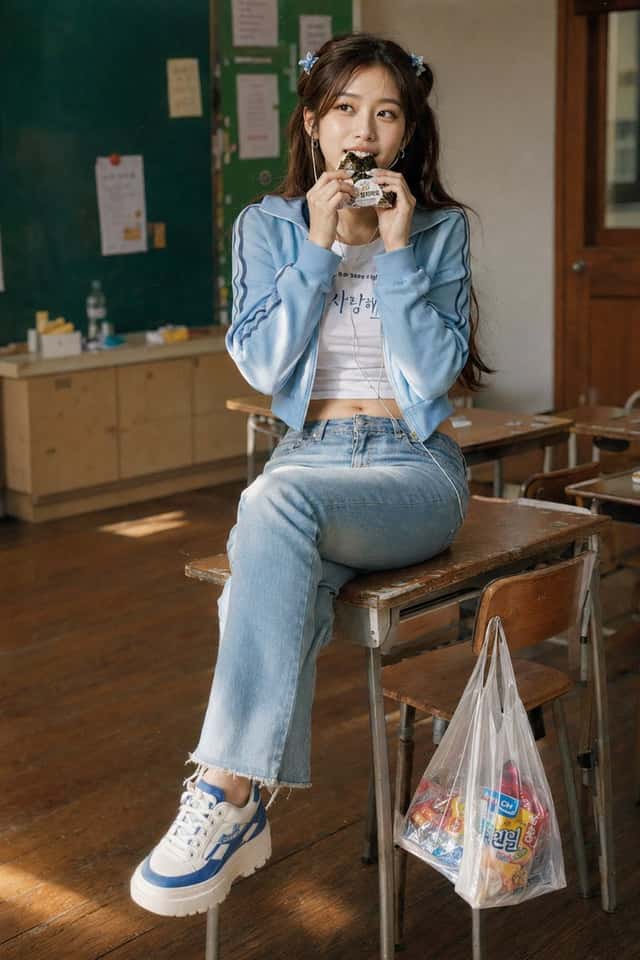 Korean Youth Y2K Classroom Candid preview