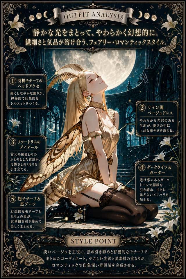 Moonlit Fairy Outfit Analysis Poster preview