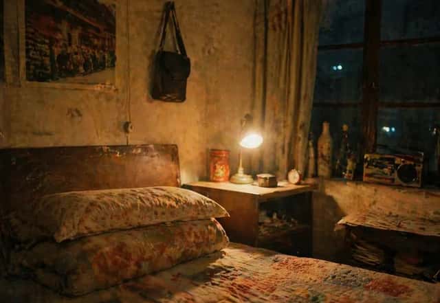Moody Vintage Bedroom at Night preview