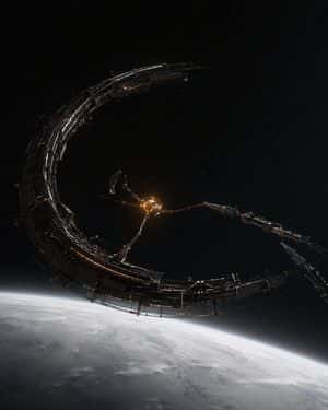 Crescent Orbital Megastructure preview