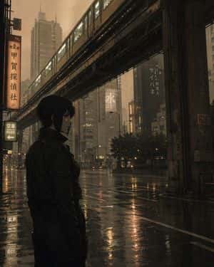 Moody Cyberpunk Cityscape preview