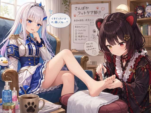 Toko Inui and Lize Helesta Illustration preview