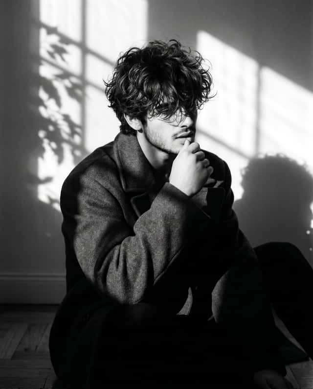 Monochrome Introspective Male Portrait preview