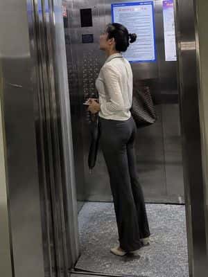 Realistic Office Elevator Candid preview