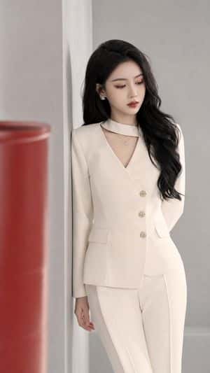 Old Money Aesthetic Asian Female Portrait preview